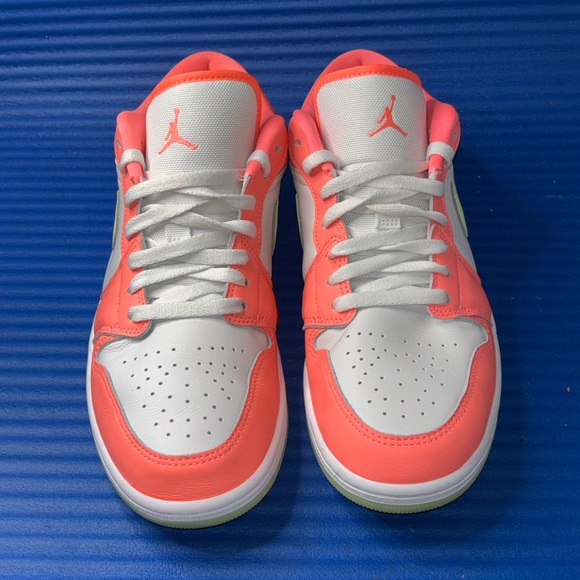 Size 10.5- Men’s Nike Air Jordan 1 Low SE Shoes Lava Glow White FN6772-671 - Picture 4 of 8